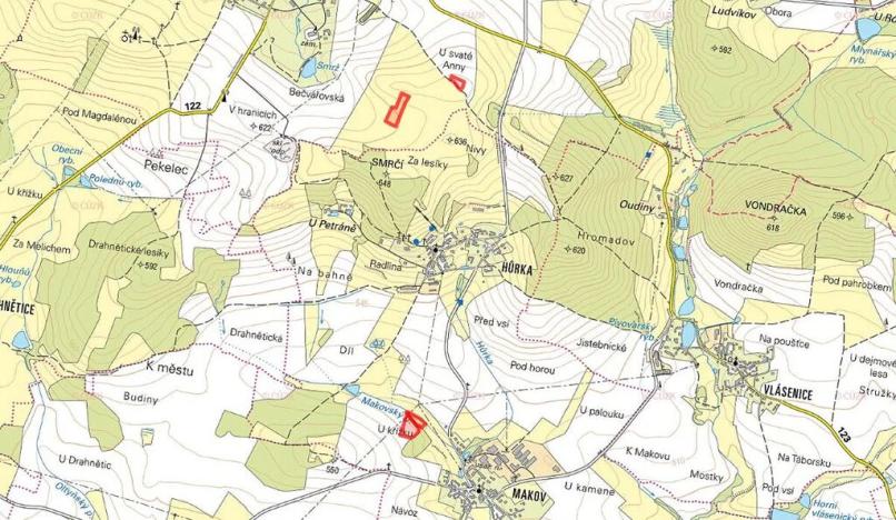 Prodej pole, Jistebnice, 5420 m2