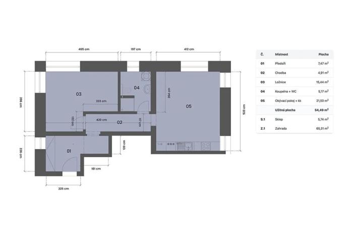Prodej bytu 2+kk, Soběslav, Jiráskova, 54 m2