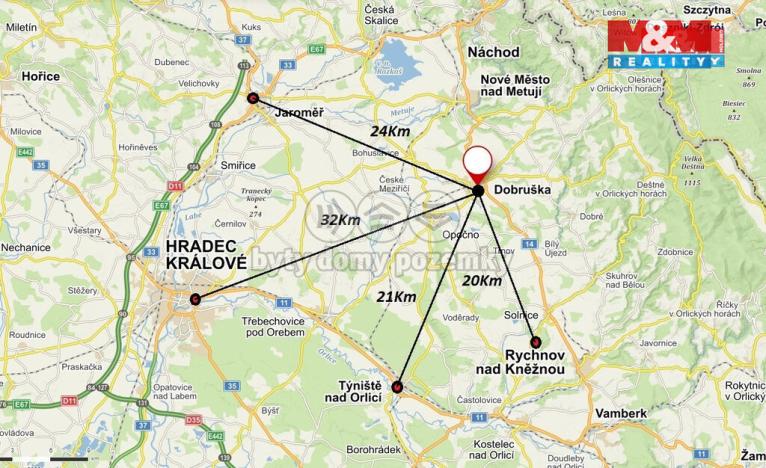 Pronájem bytu 2+1, Dobruška, Čsl. armády, 57 m2