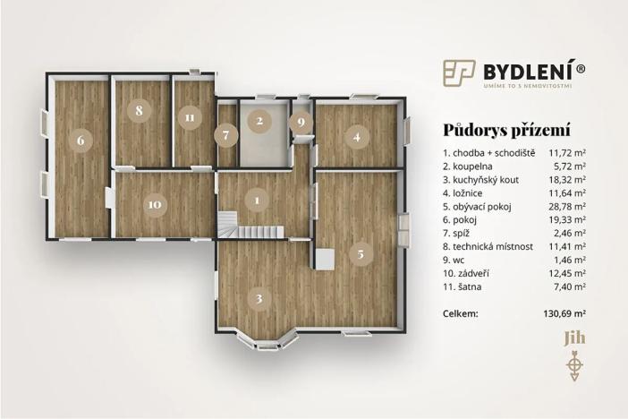 Prodej rodinného domu, Vědomice, Nová, 260 m2