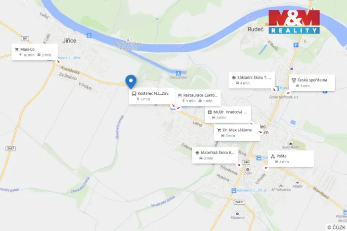 Prodej rodinného domu, Kostelec nad Labem - Jiřice, Kostelecká, 110 m2