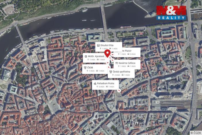 Pronájem kanceláře, Praha - Staré Město, Revoluční, 85 m2