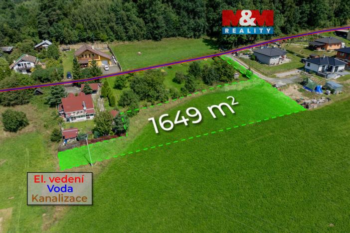 Prodej pozemku pro bydlení, Valašské Meziříčí - Bynina, 1649 m2