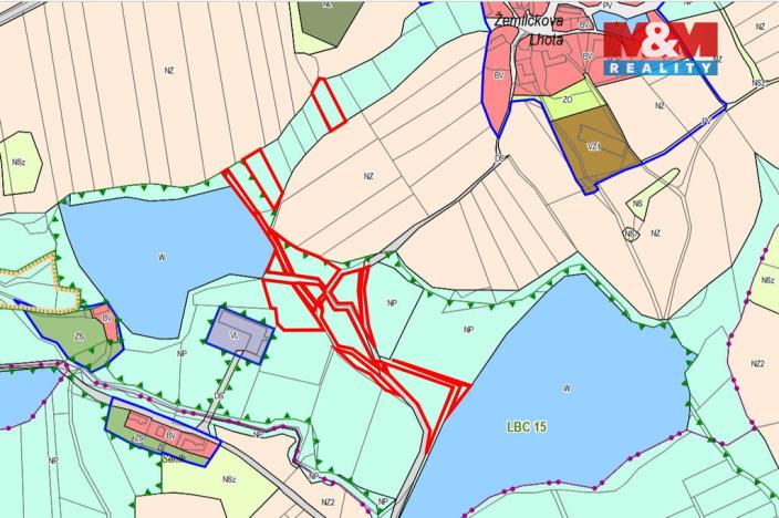 Prodej louky, Petrovice - Žemličkova Lhota, 2513 m2