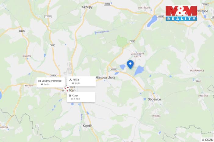 Prodej louky, Petrovice - Žemličkova Lhota, 2513 m2