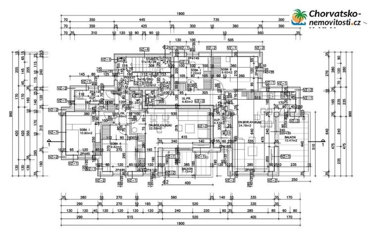 Prodej bytu 3+kk, Novalja, Chorvatsko, 55 m2
