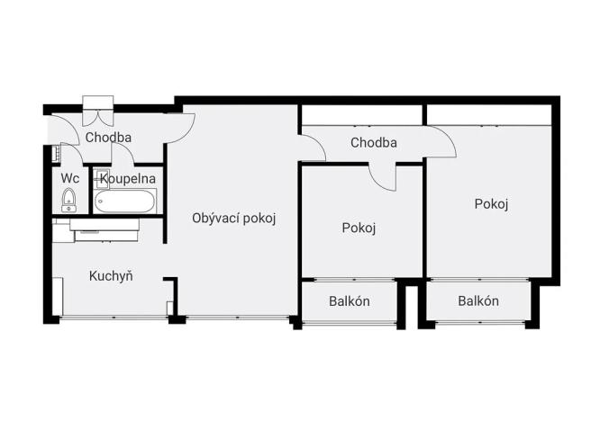 Prodej bytu 3+1, Mladá Boleslav, tř. Václava Klementa, 78 m2