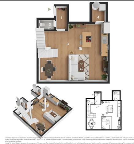 Pronájem bytu 3+kk, Praha - Vršovice, Ruská, 84 m2