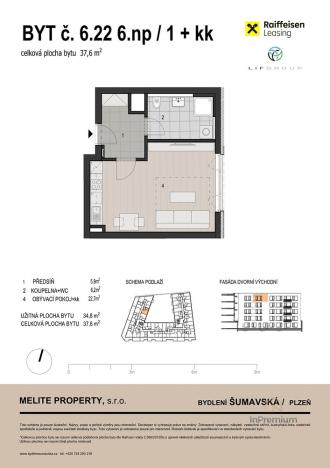 Prodej bytu 1+kk, Plzeň, 38 m2