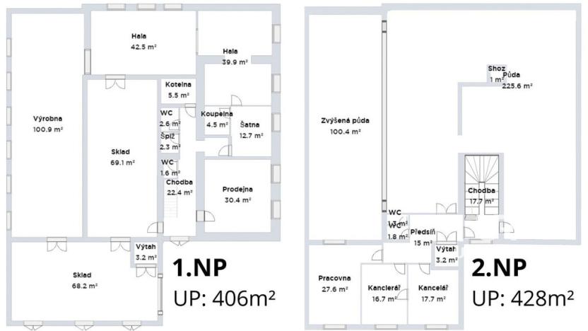Pronájem skladu, Letovice, U koupaliště, 834 m2