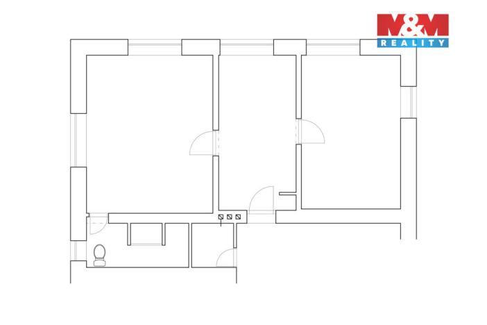 Prodej bytu 2+1, Újezd pod Troskami, 65 m2
