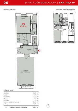 Pronájem bytu 2+1, Praha - Žižkov, Bořivojova, 49 m2
