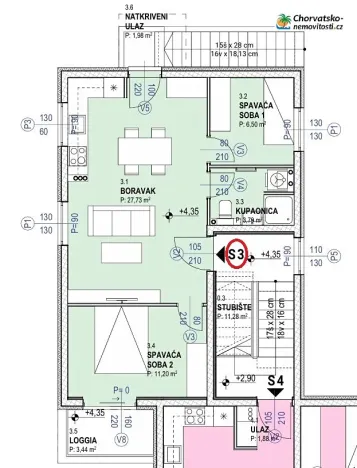 Prodej bytu 3+1, Povljana, Chorvatsko, 161 m2