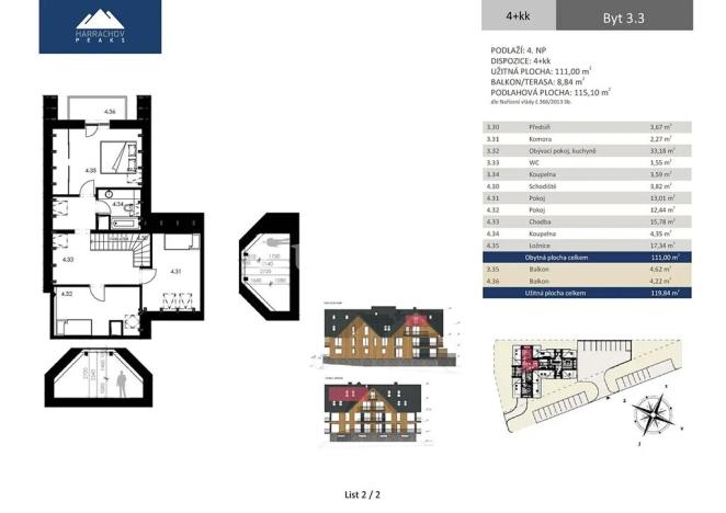 Prodej bytu 4+kk, Harrachov, 120 m2