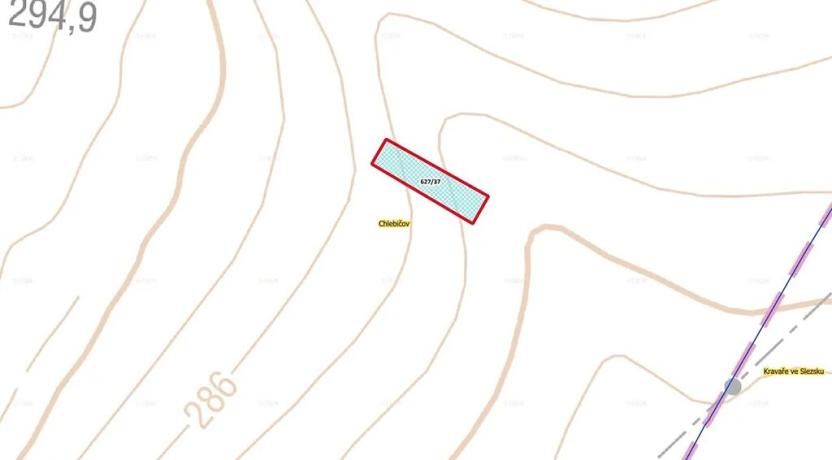 Prodej pole, Chlebičov, 966 m2
