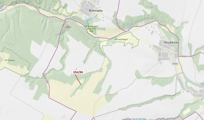 Dražba louky, Ivančice, 252 m2