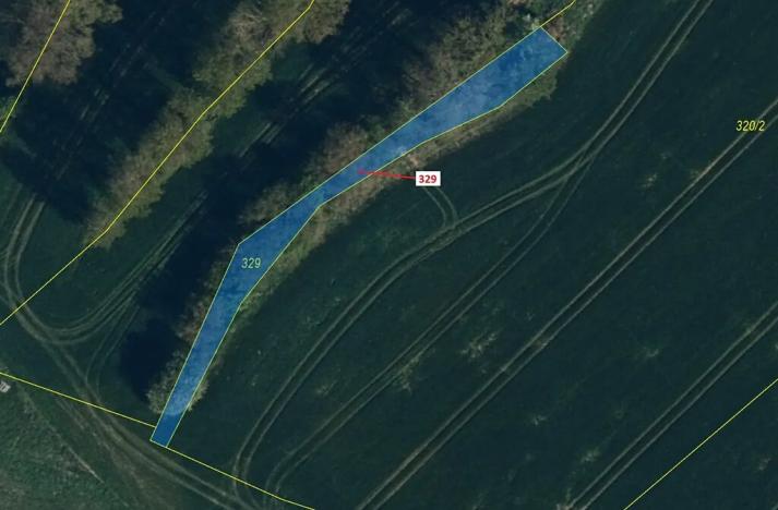 Dražba pozemku, Olešná, 414 m2