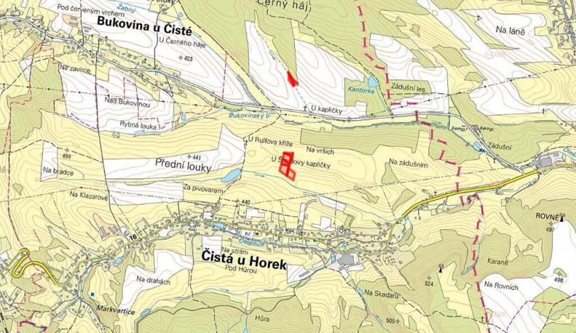 Prodej pole, Čistá u Horek, 16194 m2