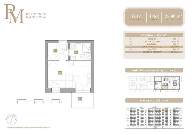 Prodej bytu 1+kk, Lipník nad Bečvou, Mánesova, 25 m2
