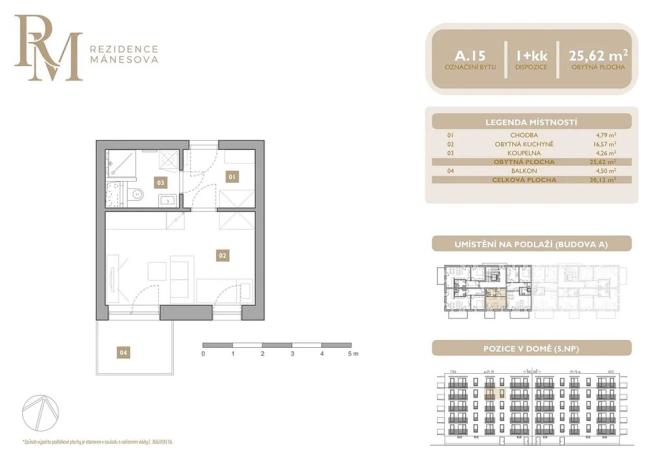 Prodej bytu 1+kk, Lipník nad Bečvou, Mánesova, 25 m2