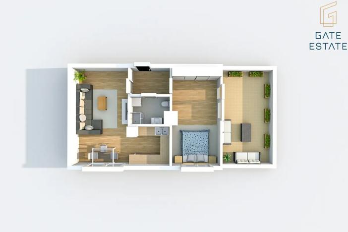 Pronájem bytu 2+kk, Bystřice pod Hostýnem, Sídliště, 53 m2