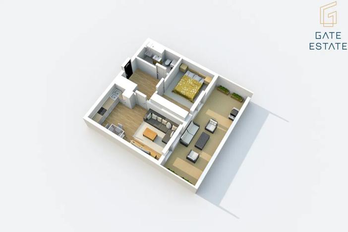 Pronájem bytu 2+kk, Bystřice pod Hostýnem, Sídliště, 46 m2