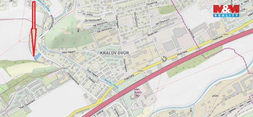 Prodej pozemku pro bydlení, Králův Dvůr, 1439 m2