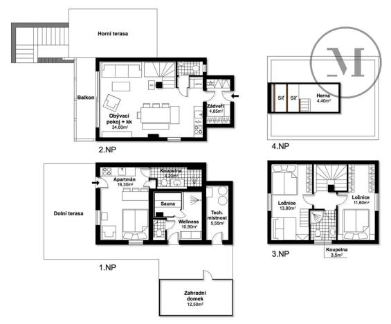 Prodej chaty, Lipno nad Vltavou, 110 m2