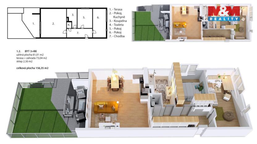 Prodej bytu 3+kk, Mladá Boleslav - Mladá Boleslav II, Husova, 81 m2