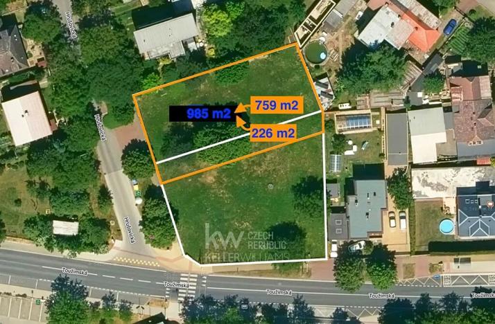 Prodej pozemku pro bydlení, Praha - Kbely, Hrušovická, 985 m2