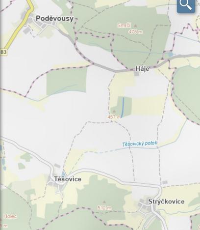 Prodej lesa, Srbice - Těšovice, 3279 m2