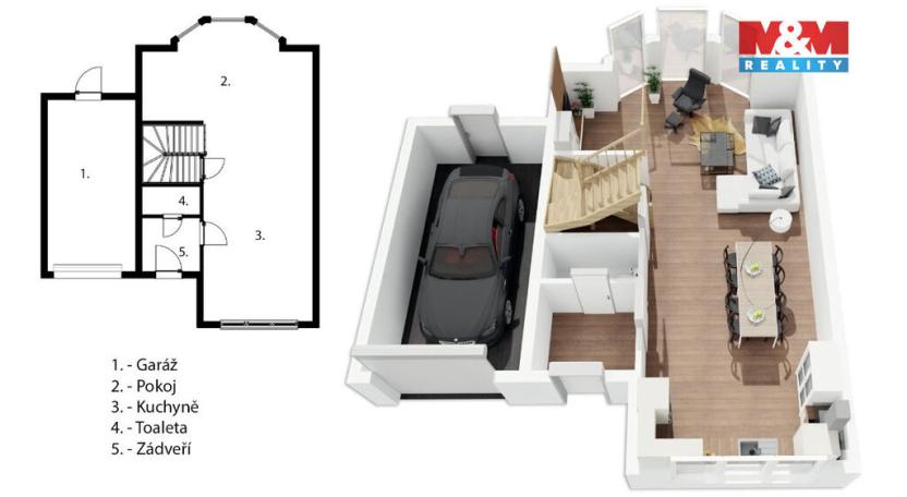 Prodej rodinného domu, Hostivice, náměstí Jana IV. z Dražic, 150 m2