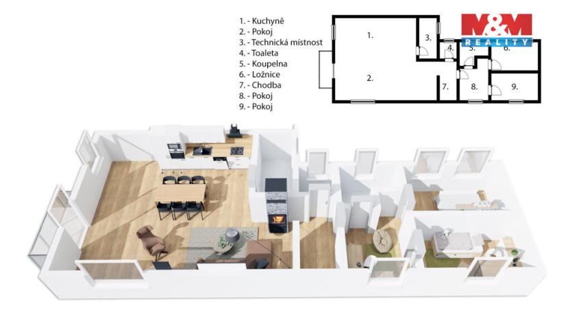 Prodej rodinného domu, Nechanice - Staré Nechanice, 236 m2