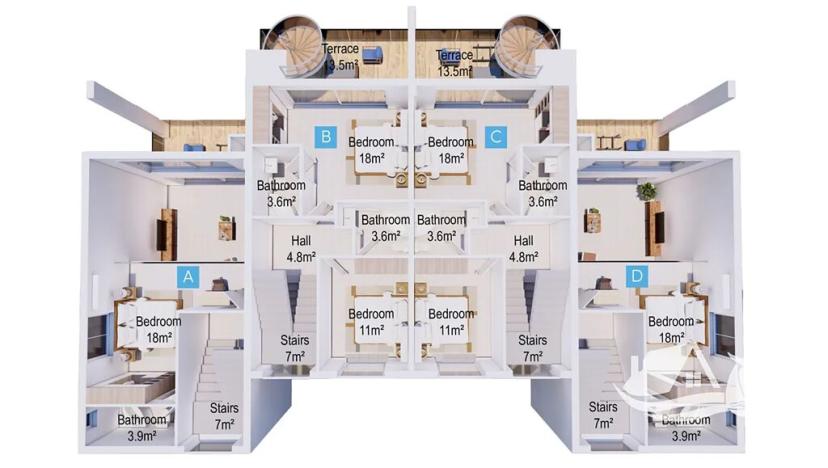 Prodej vily, Trikomo, Kypr, 127 m2