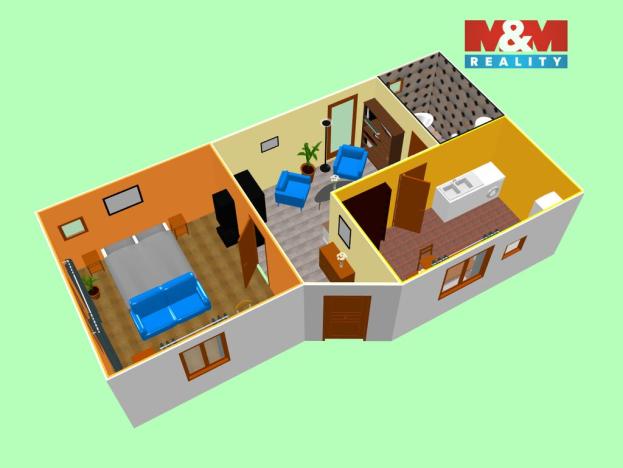 Prodej rodinného domu, Červené Pečky - Bojiště, 52 m2