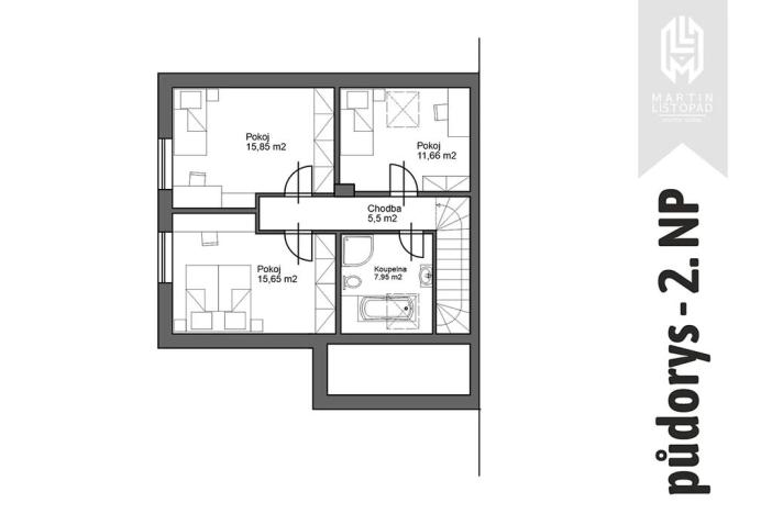 Pronájem rodinného domu, Olomouc, Větrná, 127 m2
