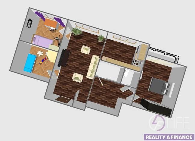 Pronájem bytu 4+1, Vrchlabí, Slovanská, 89 m2