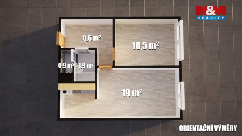 Prodej bytu 2+kk, Libochovice, 40 m2