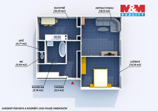 Pronájem bytu 2+1, Horšovský Týn - Malé Předměstí, Josefa Hory, 54 m2