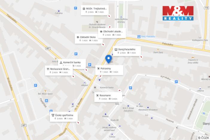 Pronájem bytu 2+kk, Slaný, Palackého, 57 m2