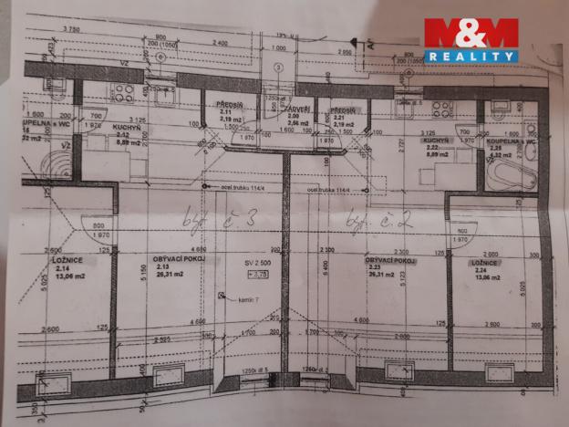 Prodej bytu 2+kk, Ústí nad Orlicí, Sychrova, 54 m2