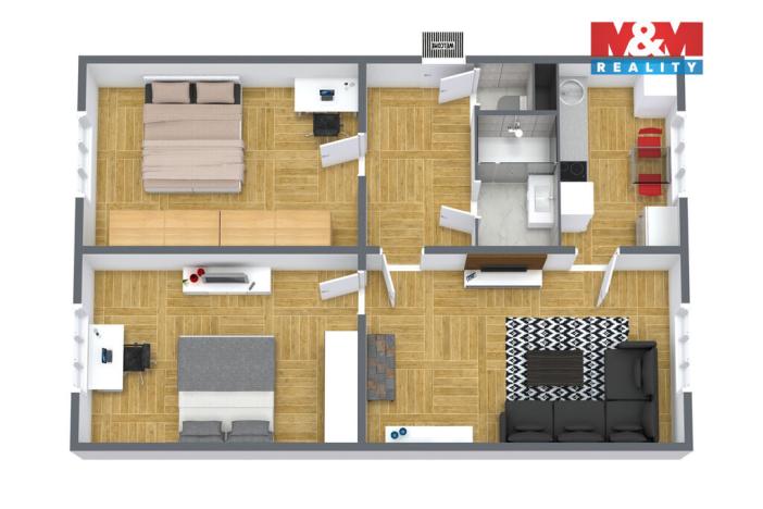 Prodej bytu 3+1, Karlovy Vary, 73 m2