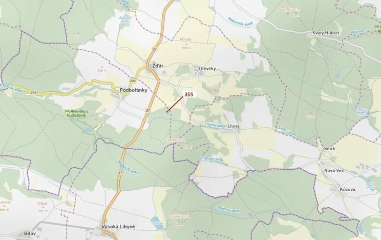 Dražba lesa, Jesenice, 1924 m2