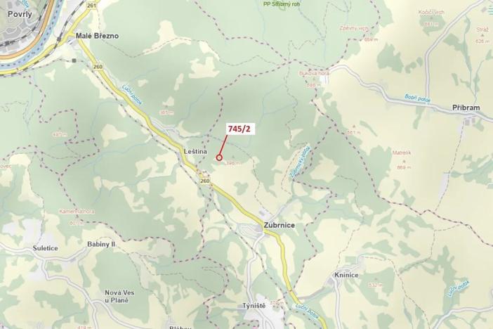 Dražba lesa, Zubrnice, 5 m2