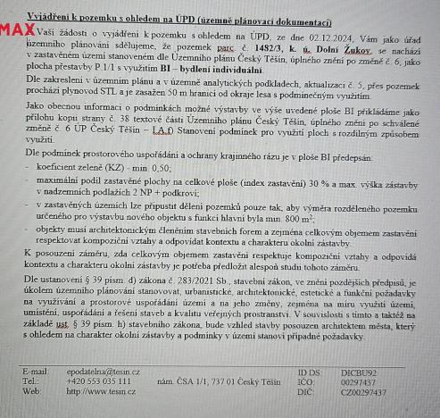 Prodej pozemku pro bydlení, Český Těšín, 2326 m2