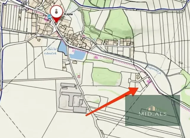 Prodej pozemku pro bydlení, Hajany, 1830 m2