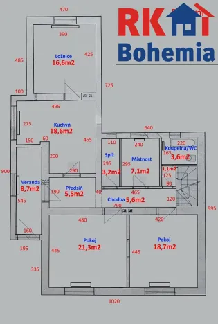 Prodej rodinného domu, Dobrovice, Husova ulice, 170 m2