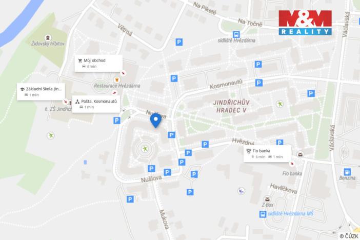 Pronájem bytu 2+kk, Jindřichův Hradec - Jindřichův Hradec V, Nušlova, 56 m2