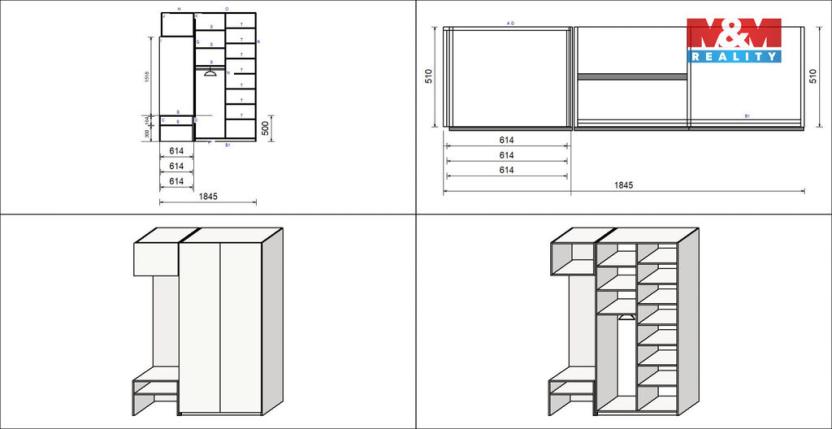 Pronájem bytu 1+kk, Brandýs nad Labem-Stará Boleslav - Brandýs nad Labem, Dřevčická, 41 m2
