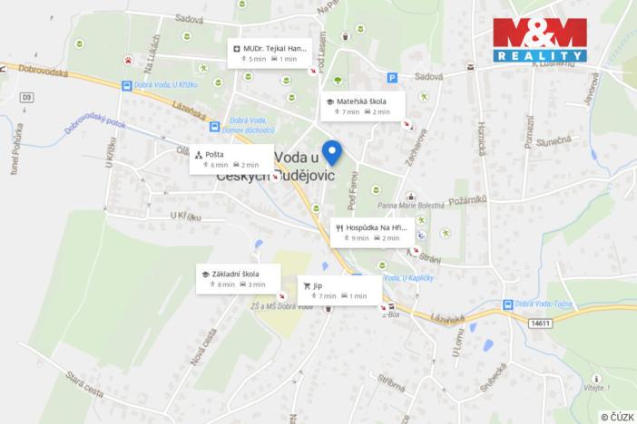 Pronájem bytu 1+1, Dobrá Voda u Českých Budějovic, Mírová, 52 m2